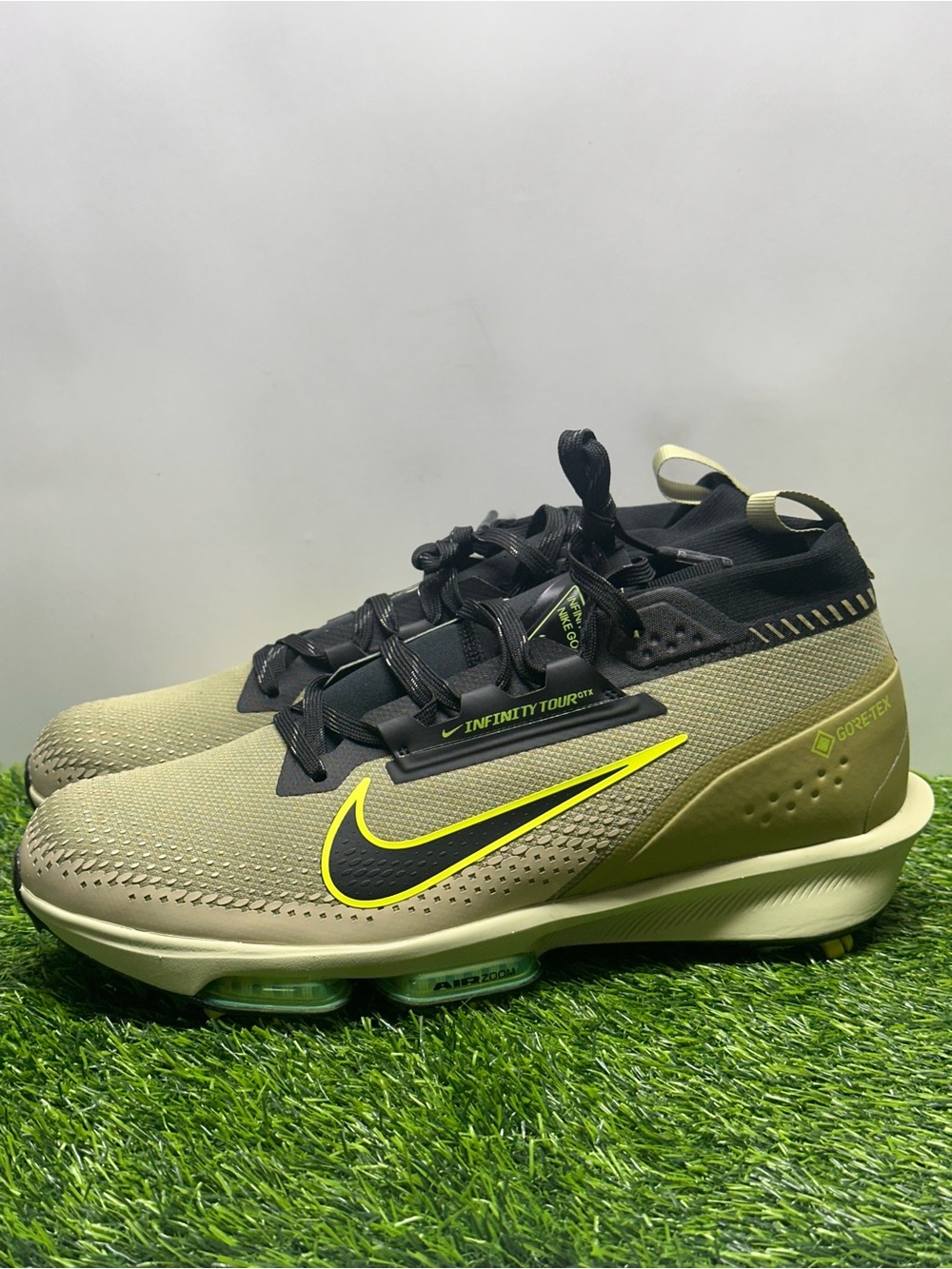 Nike Air Zoom Infinity Tour 2 GTX Golf Shoes Men Olive Green NWT FV4897-300 Sz 7